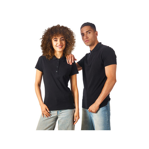 Рубашка поло First женская, черный Рубашка поло First женская, черный