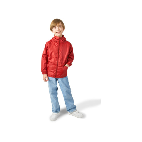 Ветровка Miami детская с чехлом, красный