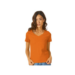 Футболка Heavy Super Club женская с V-образным вырезом, оранжевый