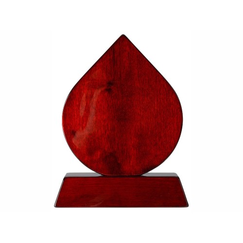 Плакетка Капля, красное дерево