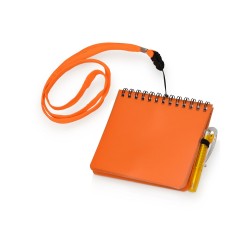 Блокнот А6 Журналист с ручкой, оранжевый