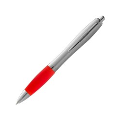 Ручка шариковая Nash, красный/серебристый, черные чернила