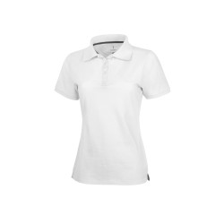 Calgary женская футболка-поло с коротким рукавом, белый