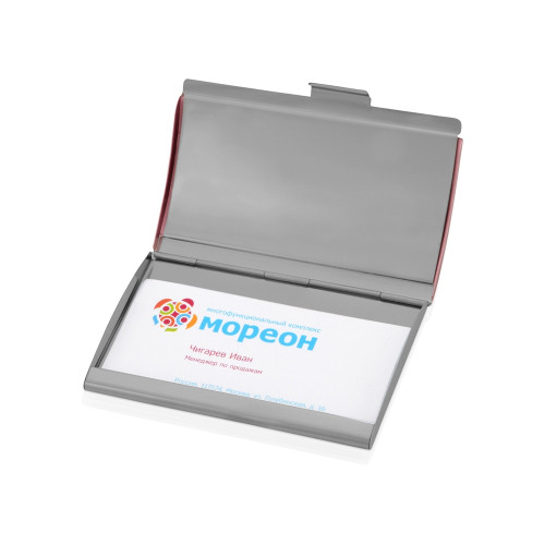 Визитница Смит, розовый/серебристый