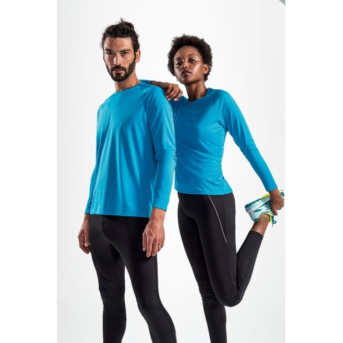 Футболка с длинным рукавом Sporty LSL Men, черная Футболка с длинным рукавом Sporty LSL Men, черная