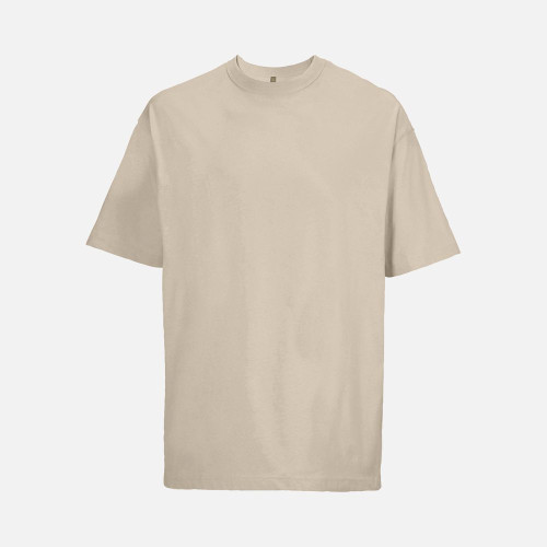 Футболка оверсайз мужская Boxy Men, бежевая (льняная)