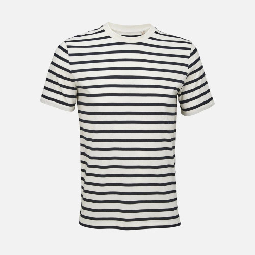 Футболка унисекс Legend, молочно-белая с темно-синим Футболка унисекс Legend, молочно-белая с темно-синим