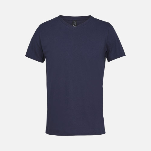 Футболка унисекс Regent с V-образным вырезом, кобальт (темно-синяя) Футболка унисекс Regent с V-образным вырезом, кобальт (темно-синяя)