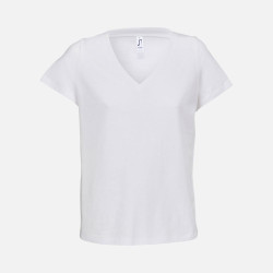 Футболка женская Regent Women с V-образным вырезом, белая