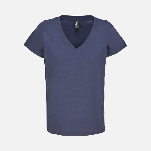 Футболка женская Regent Women с V-образным вырезом, кобальт (темно-синяя)