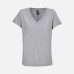 Футболка женская Regent Women с V-образным вырезом, серый меланж
