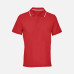 Рубашка поло унисекс Palermo, красная с белым Рубашка поло унисекс Palermo, красная с белым