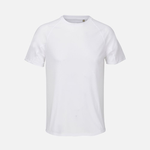 Футболка спортивная унисекс Vortex, белая Футболка спортивная унисекс Vortex, белая