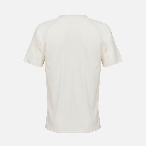 Футболка спортивная унисекс Vortex, молочно-белая