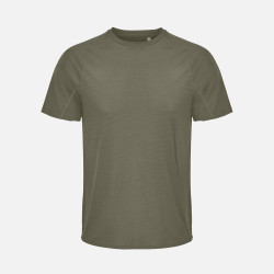 Футболка спортивная унисекс Vortex, темный хаки