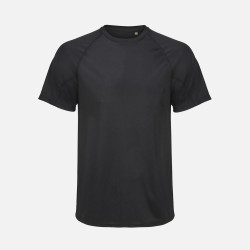 Футболка спортивная унисекс Vortex, черная