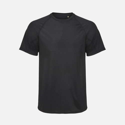 Футболка спортивная унисекс Vortex, черная Футболка спортивная унисекс Vortex, черная