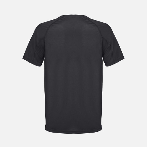 Футболка спортивная унисекс Vortex, черная Футболка спортивная унисекс Vortex, черная