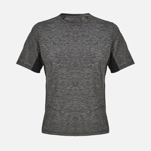 Футболка спортивная унисекс Storm, черный меланж