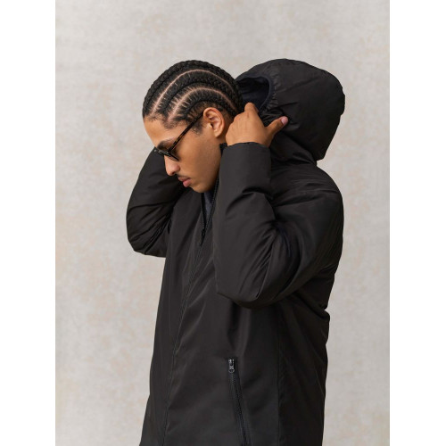 Куртка-парка унисекс Reverse, черная Куртка-парка унисекс Reverse, черная