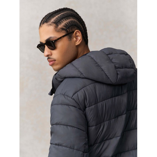 Куртка-парка унисекс Reverse, черная Куртка-парка унисекс Reverse, черная