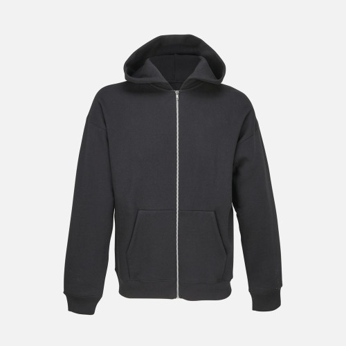 Толстовка унисекс на молнии Jelo, черная Толстовка унисекс на молнии Jelo, черная