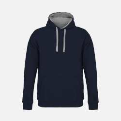 Худи унисекс Cameron, темно-синее с серым