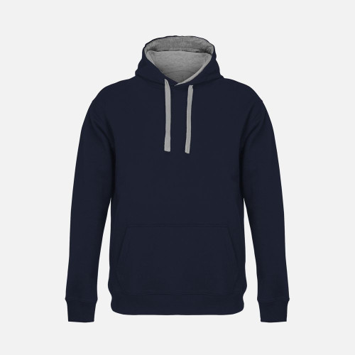 Худи унисекс Cameron, темно-синее с серым