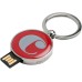 Набор Cacharel: шариковая ручка, брелок с флеш-картой USB 2. на 4 Гб, красный/серебристый