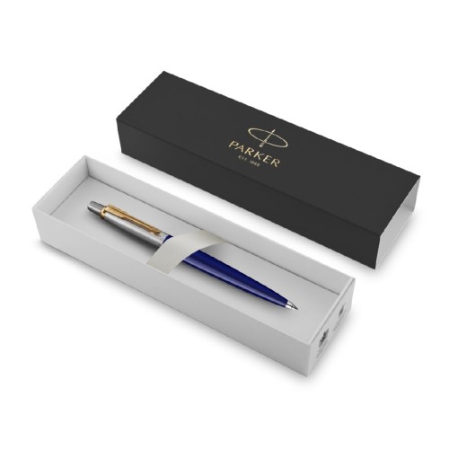 Шариковая ручка Parker Jotter K160, цвет: Blue/GT, стержень: M, цвет чернил: blue, в подарочной упак