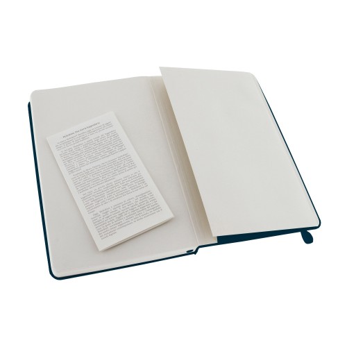 Записная книжка Moleskine Classic (нелинованный) в твердой обложке, Large (13х21см), голубой сапфир