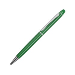 Ручка шариковая Эмма со стилусом, зеленый