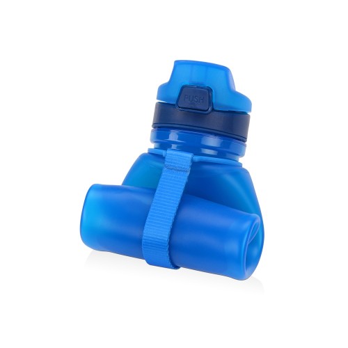Складная бутылка Твист 500мл, синий