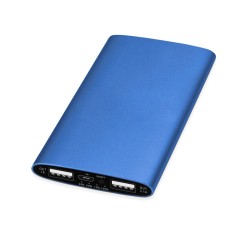 Портативное зарядное устройство Мун с 2-мя USB-портами, 4400 mAh, синий