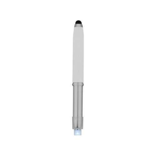 Ручка-стилус шариковая Xenon, белый, синие чернила