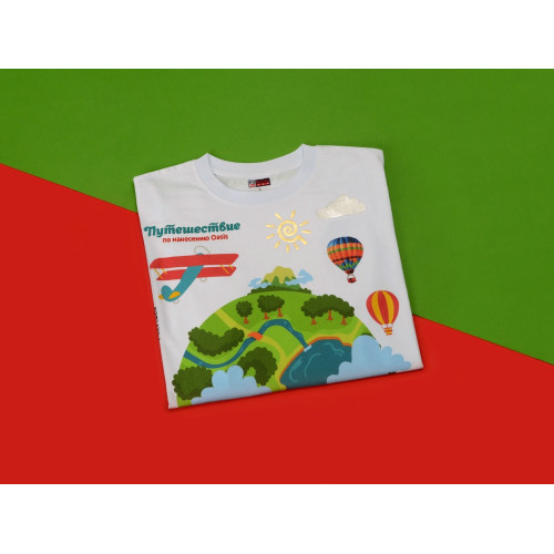 Образец Путешествие по видам нанесения на текстиле