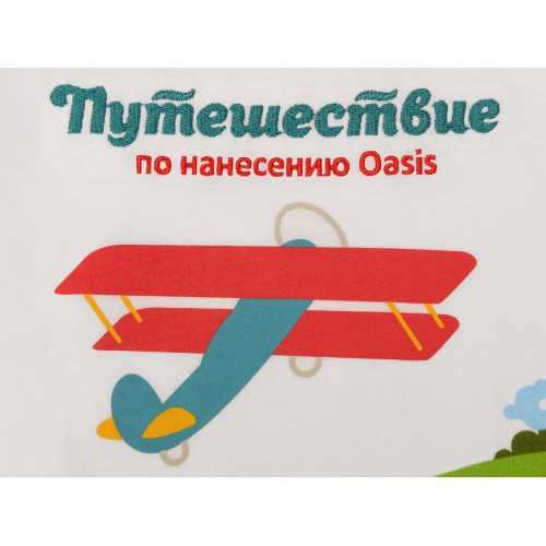 Образец Путешествие по видам нанесения на текстиле