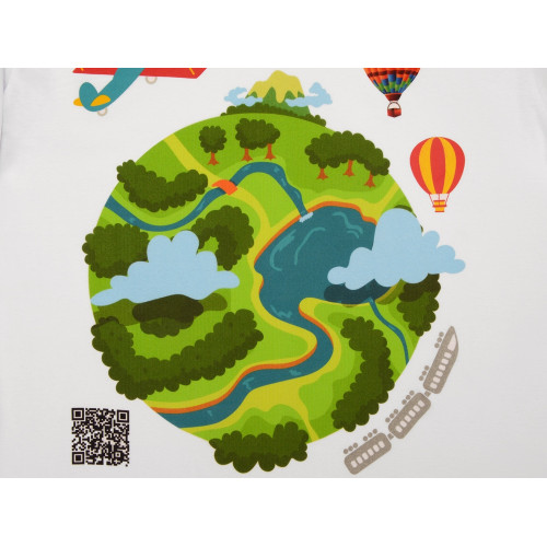 Образец Путешествие по видам нанесения на текстиле