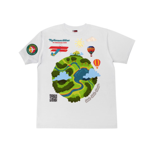 Образец Путешествие по видам нанесения на текстиле