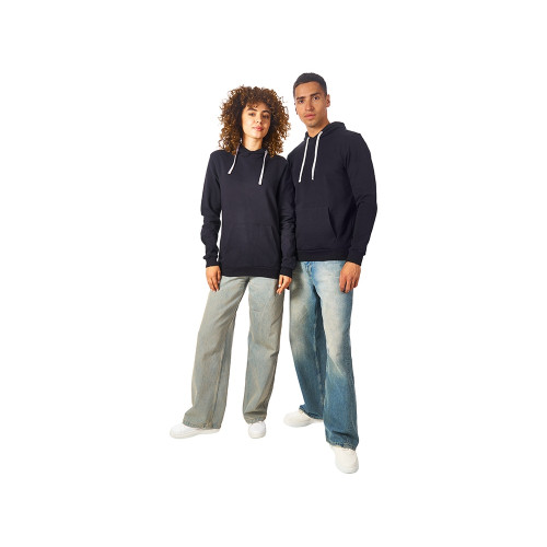 Толстовка унисекс Stream с капюшоном, черный Толстовка унисекс Stream с капюшоном, черный