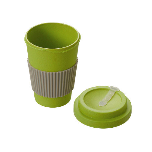 Термокружка Muffin из натуральных волокон, зеленое яблоко