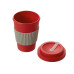 Термокружка Muffin из натуральных волокон, красный