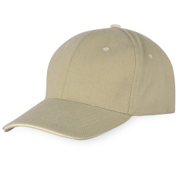 Бейсболка New Castle F 6-ти панельная, оливковый/натуральный