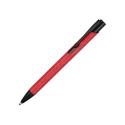 Ручка металлическая шариковая Crepa, красный/черный