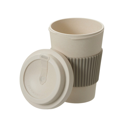 Термокружка Muffin из натуральных волокон, бежевый