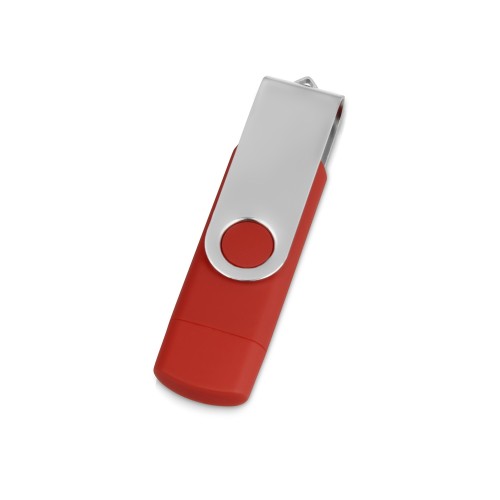 USB/micro USB-флешка 2.0 на 16 Гб Квебек OTG, красный