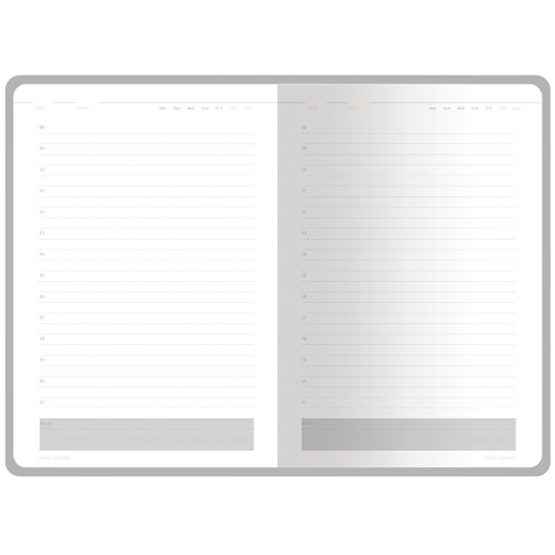 Ежедневник А5 недатированный Mercury, оранжевый