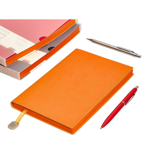 Ежедневник А5 недатированный Mercury, оранжевый