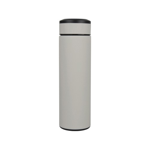 Термос Confident с покрытием soft-touch 420мл, серый