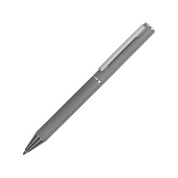 Ручка металлическая soft-touch шариковая Stone с зеркальным слоем, серый/серебристый